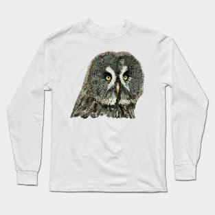 Gray owl Long Sleeve T-Shirt